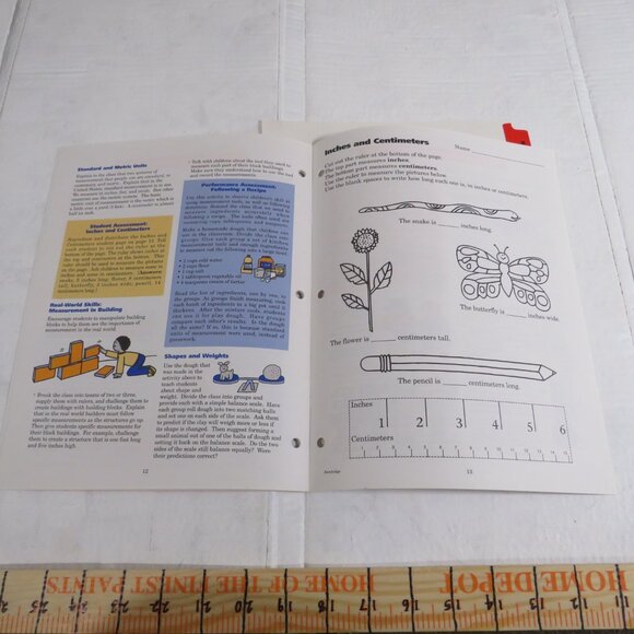 Measuring Up BIG BOOK (almost 2 feet tall) with teacher pages CLASSROOM SIZE - Picture 14 of 16
